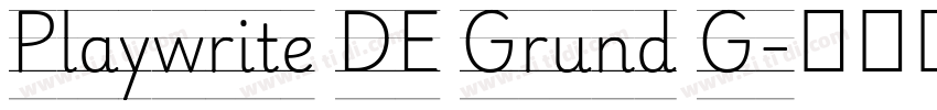 Playwrite DE Grund G字体转换